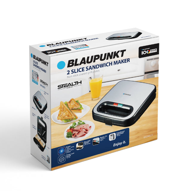 Blaupunkt 2 Slice Sandwich Maker BKSM021 Blaupunkt 2 Slice Sandwich Maker BKSM021